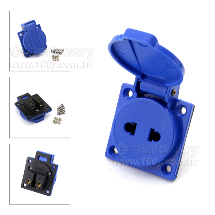 IP44 10A 單相2極插座 - 90274 產品圖片