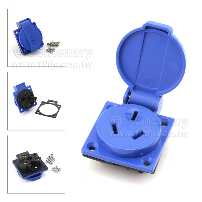 3 Pin single phase Socket - 90275 Product Image