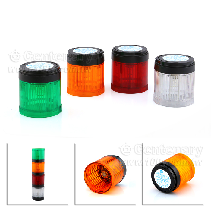 φ70mm 一層警示燈- 白色24Vac/dc - 108317 產品圖片