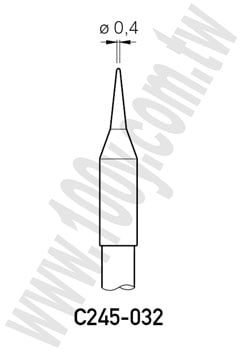 0.4mm 細尖型烙鐵頭 - 91548 產品圖片