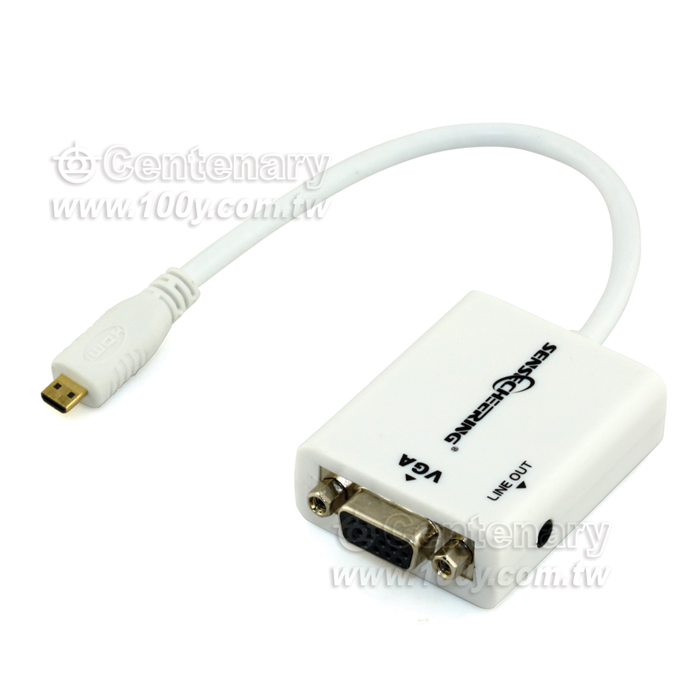 MicroHDMI-VGA+音頻線 - 92436 產品圖片