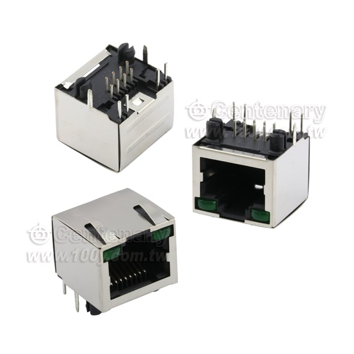 RJ45 8P8C 1Port  90°