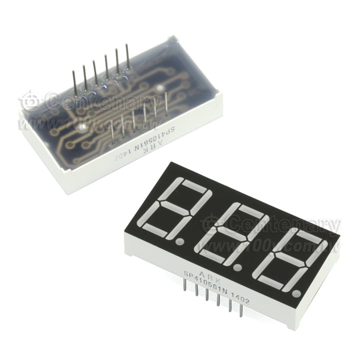 0.56" 3字/共陰/超亮紅 - 94332 產品圖片