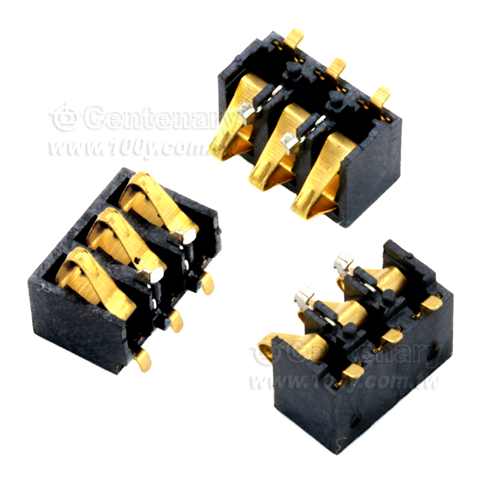 手機電池連接器 3P/2.8mm 鍍金 - 95213 產品圖片