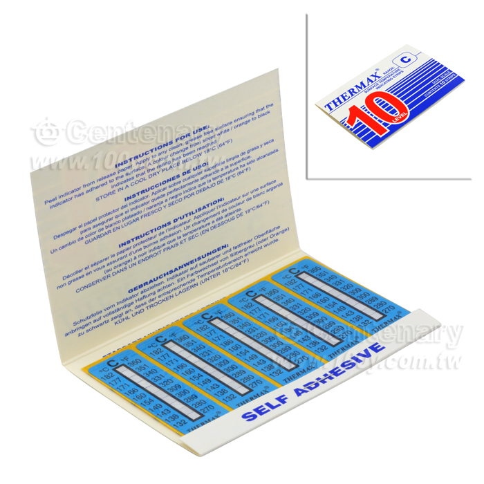 10 Level Irreversible Temperature Strip - 83405 Product Image