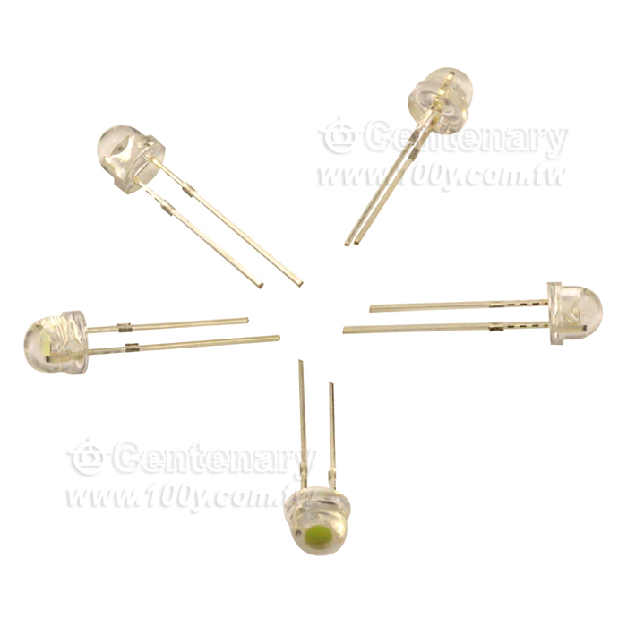F5草帽燈LED 白光 3.0~3.2Vf 3200~3400mcd - 95578 產品圖片