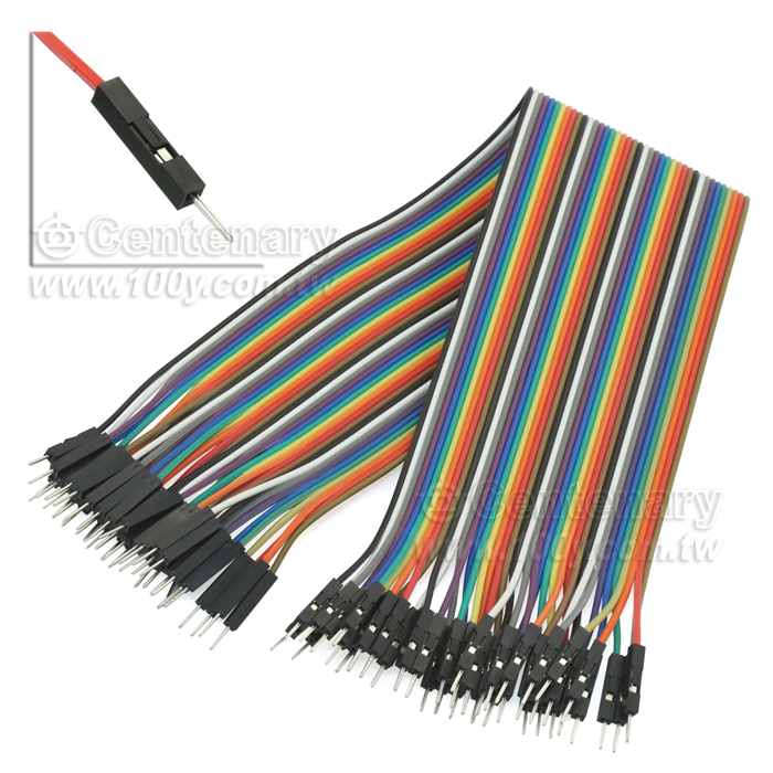 40P Jump Wire M/M Cable:10cm - 102551 Product Image
