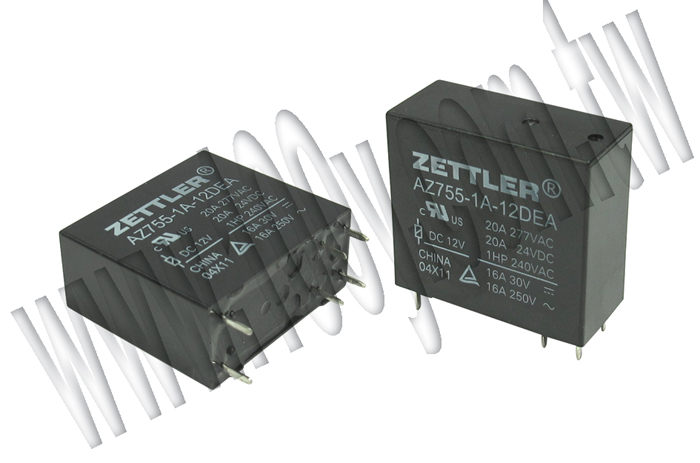 ZETTLER_20 AMP MINIATURE POWER RELAY - 98342 Product Image