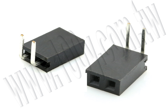 HEADER FEMALE, 2.54mm CC, 1 ROW, RA - 98650 Product Image