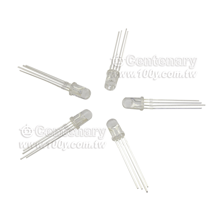 5mm RGB(紅綠藍) LED 共陰 【ROHS】