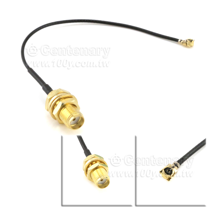 SMA外螺內孔 轉 IPX轉接線 10CM - 100076 產品圖片