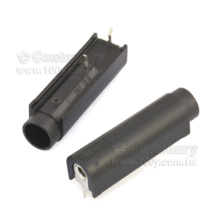Shock-Safe Fuseholder, 5x20mm, Slot, horizontal