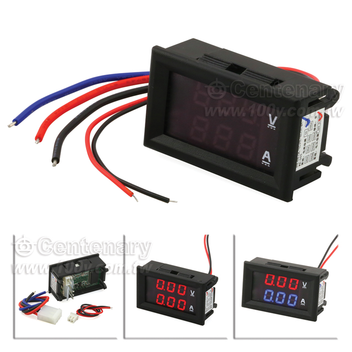 電壓/電流表頭 直流100V 紅藍雙色 10A - 102434 產品圖片