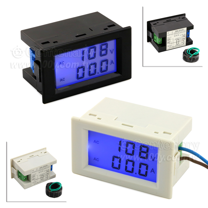 交流雙顯電壓電流表 AC80-300V AC0.1-100A - 102504 產品圖片