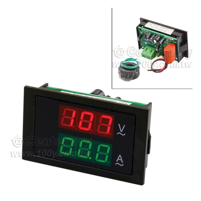交流雙顯電壓電流表 AC80-300V AC0-100A - 102507 產品圖片
