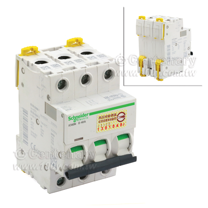 iC60N 迴路保護開關 3P/40A/D - 103982 產品圖片