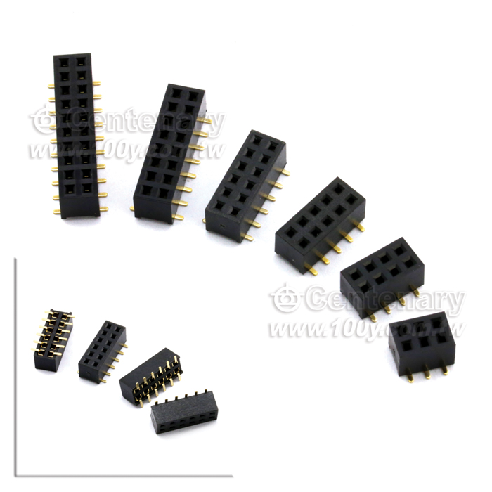 SMD 2*5雙排母座 P:2.0mm - 104439 產品圖片
