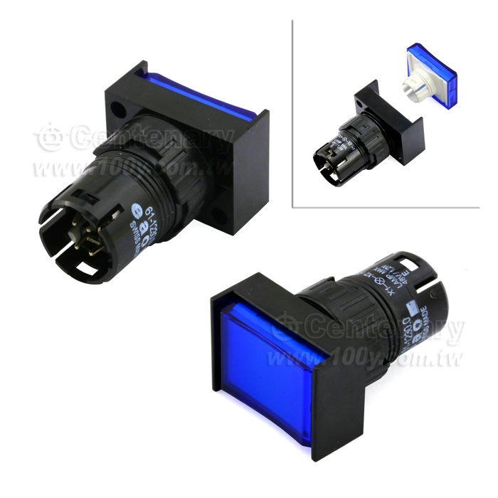 長方型瞬間開關 250V - 103825 產品圖片