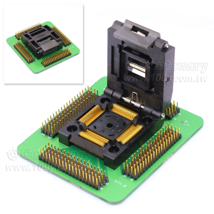 Clam Shell ZIF QFP - 105118 Product Image