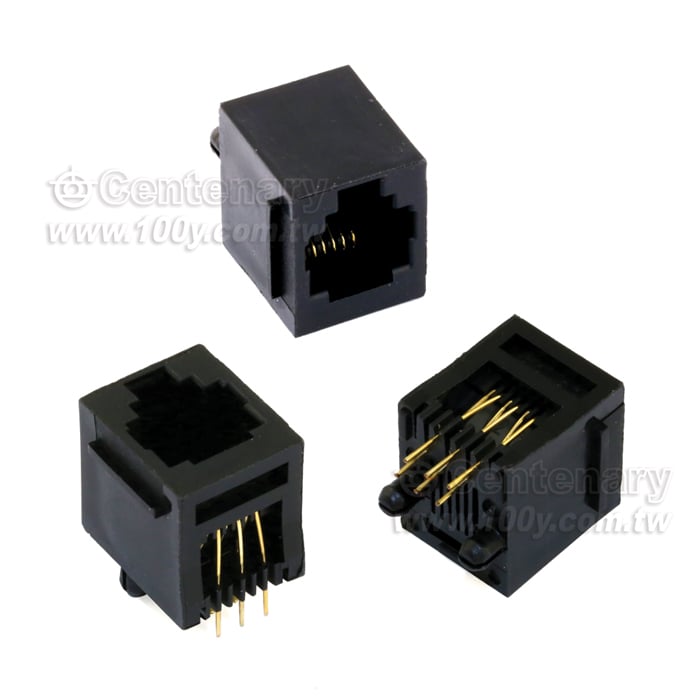RJ12電話插座 52-6P6C
