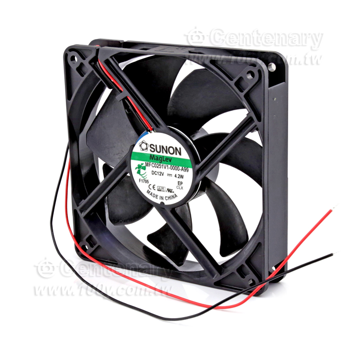 SUNON_DC12V 帶線式風扇 120*120*25mm - 104430 產品圖片