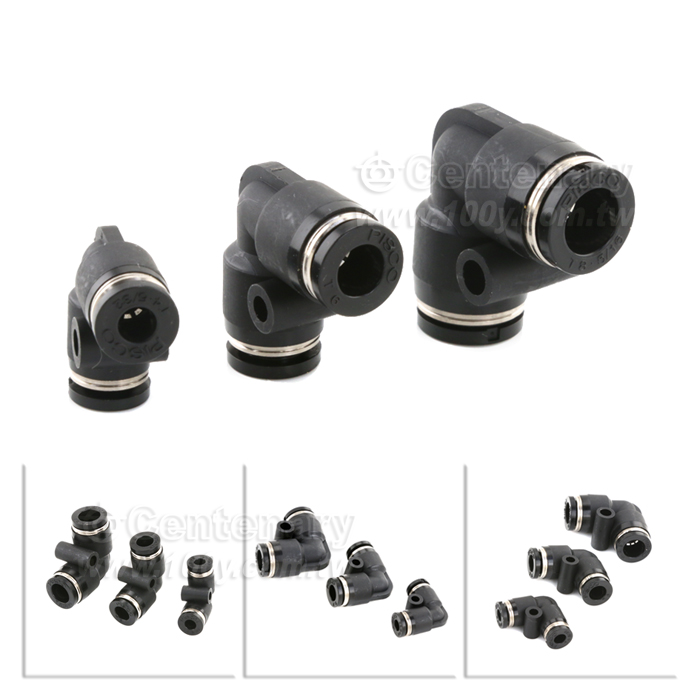 Pneumatic quick 3 way joint