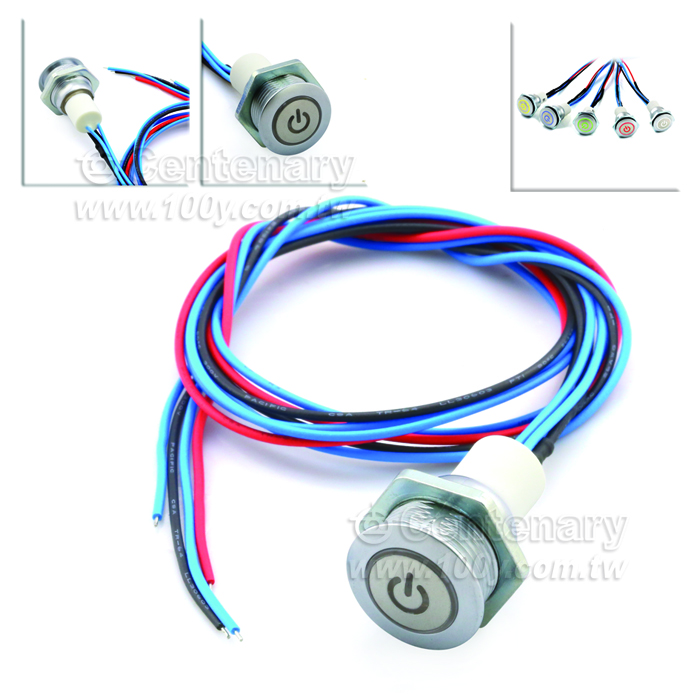 MINIATURE PANEL SEALED METAL PUSHBUTTON - 106307 Product Image