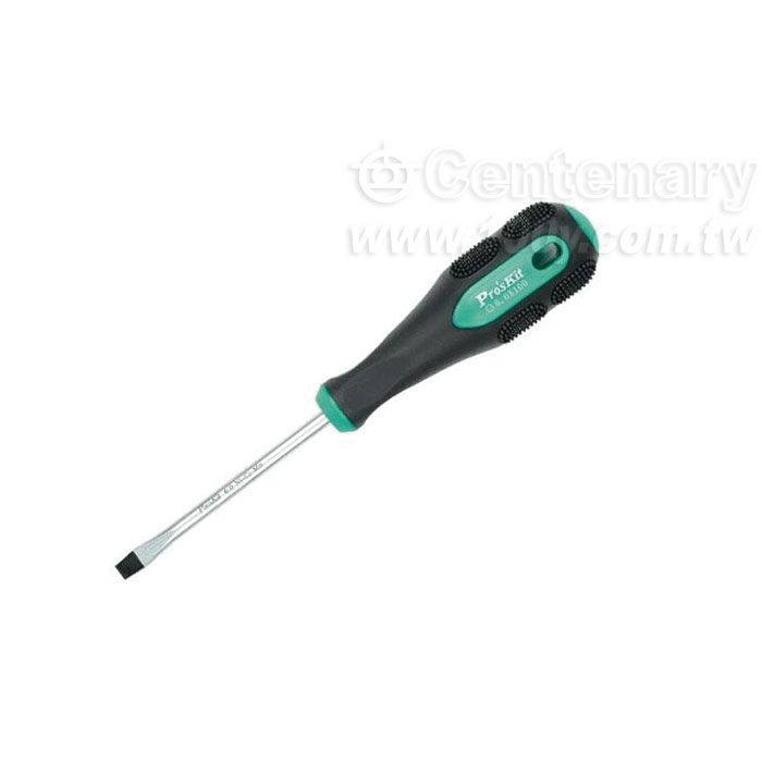 綠黑雙色一字起子6.0*100mm - 107994 產品圖片
