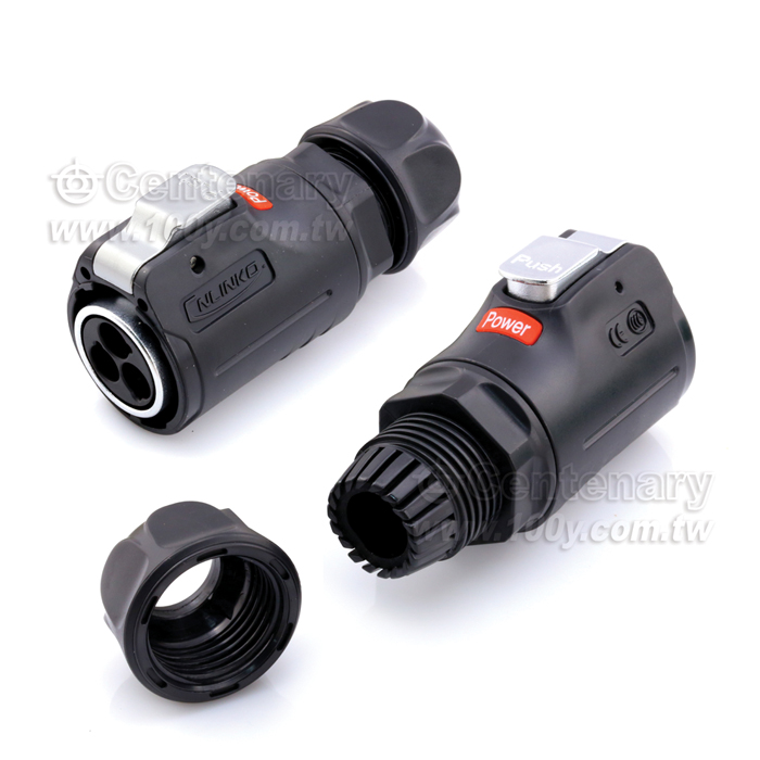 Cnlinko  LP24 type 3 Pins Male Plug/Multi core power supply Industrial waterproof connectors - 108129 Product Image