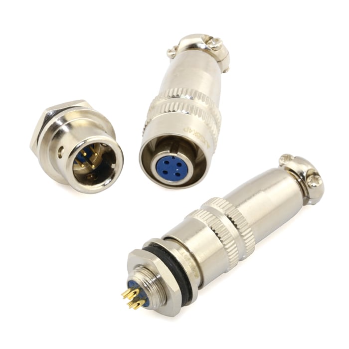 XS6/XS8 Series- Nickle Plated Industrial Circular Connectors