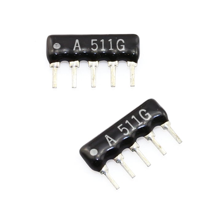 A-Type 5Pins 1/8W SIP Resistor Networks