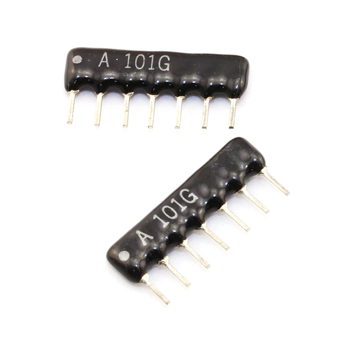 A-Type 7Pins 1/8W SIP Resistor Networks