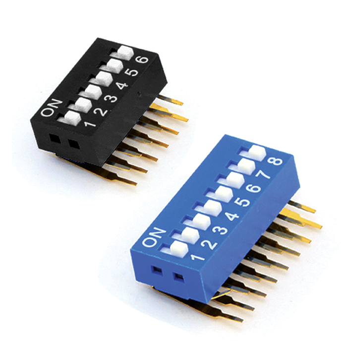 Piano Type DIP Switches (In-Line Switches)
