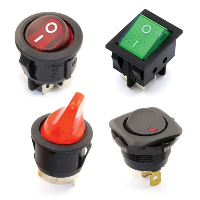 Illuminated Power Rocker Switch