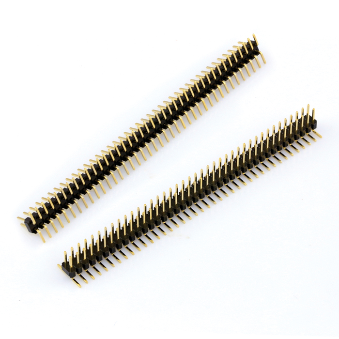 P:2.54mm Double Row Straight  Pin Headers SMD - 108479 Product Image