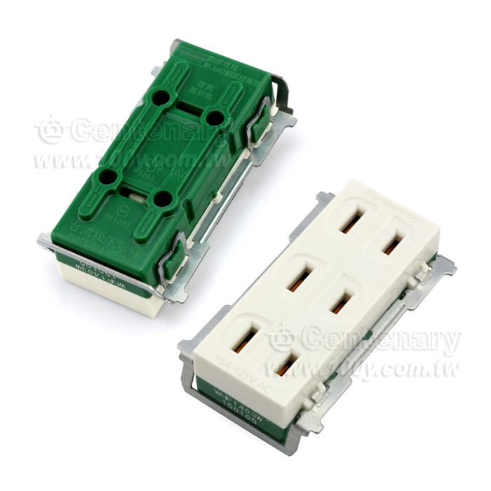 埋入式瞬瞬參插座 15A 125V AC - 108835 產品圖片