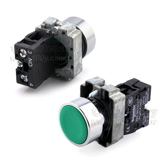 自復式按鈕開關 綠色 1NO AC/DC 600V - 109134 產品圖片