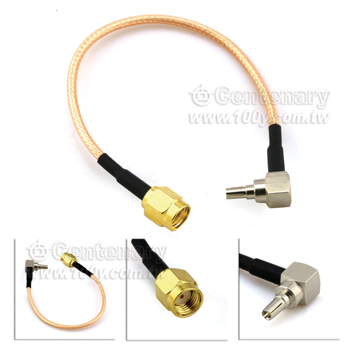 TEST LEAD-SMA(M) To CRC9 FOR RG316 CABLE - 109582 Product Image