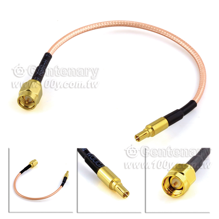 TEST LEAD-SMA(M) To CRC9 FOR RG316 CABLE - 109587 Product Image