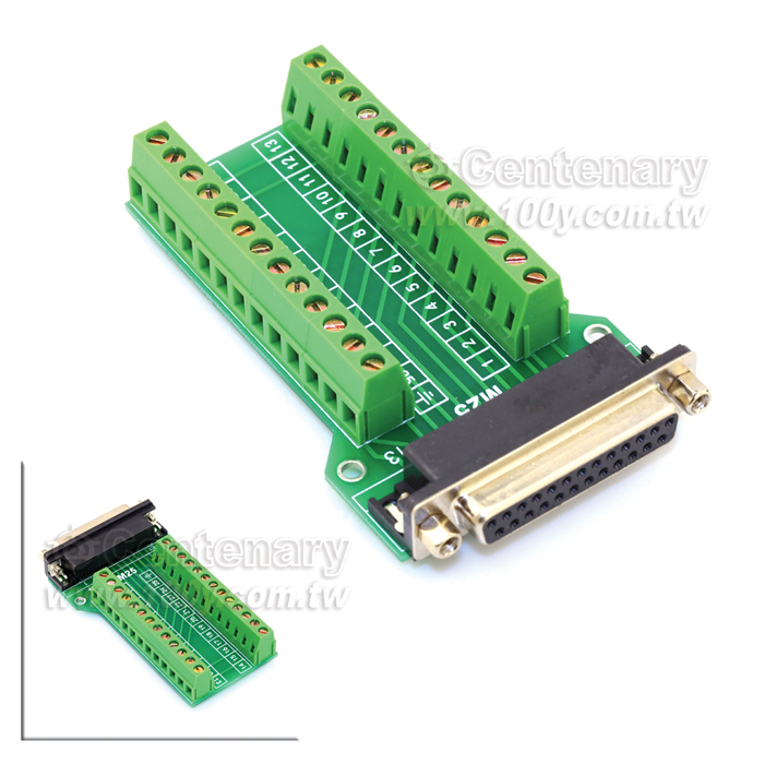 DB25 Female Transfer Terminal Module/ Nut - 106296 Product Image