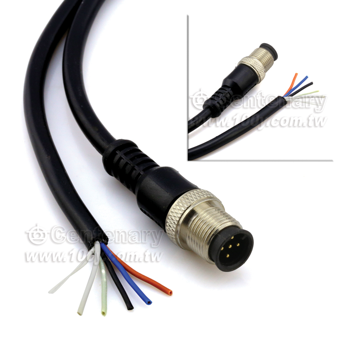 Straight 5P Male Head M12 Waterproof Sensor Cable - 166117 Product Image