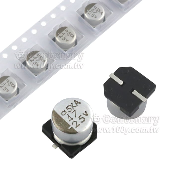 SMD電解電容 47uF/25V ±20% - 110305 產品圖片
