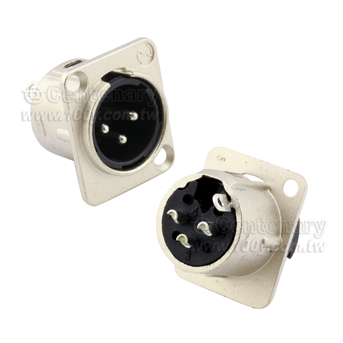 3P XLR Male XLR Male Macaque Seat Base - 110409 Product Image
