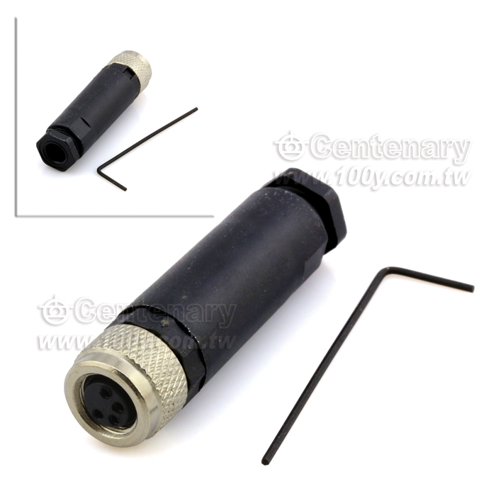 4P Female M8 Sensor Waterproof Connector - 110672 Product Image