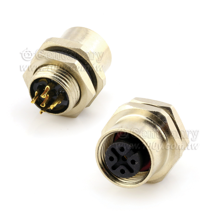 Solder 8P Female Socket_M12 Sensor Waterproof Connector - 112291 Product Image