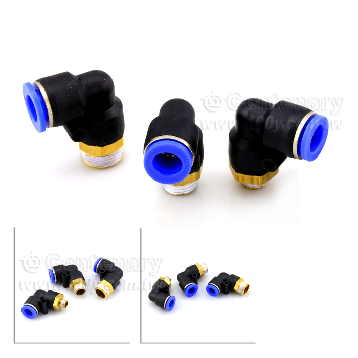 PL thread fast pneumatic bending joint type L - 111256 Product Image