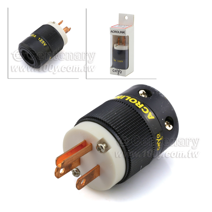 ACROLINK_Pure Copper Power Male Plug - 111389 Product Image