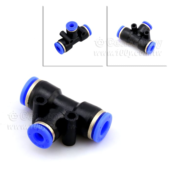 T Type Three-Way Adjustable Pneumatic Fitting