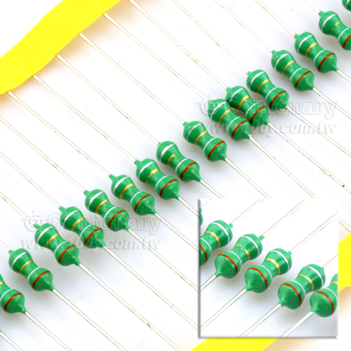色碼電感 3.3uH ±10% 1/4W