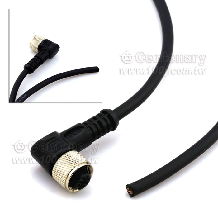 4P母頭 M12防水傳感器連接線 10M - 165714 產品圖片